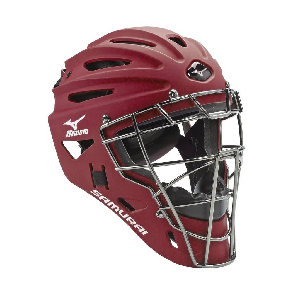 Panske Prilba Mizuno Samurai G4 Baseball Bordove Vypredaj XBQW01839